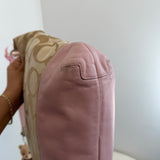 Rare Pink Coach Signature Shoulder Bag