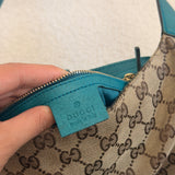 Teal Gucci Jackie Shoulder Bag