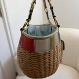 Coach Summer Legacy Bucket Woven Tote Bag