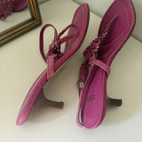 Coach Pink Floral Kitten Heels (8)