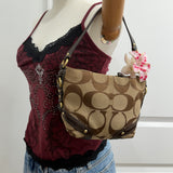 Brown Canvas Small Carly Bag