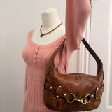 Tan Coach Ergo Belted Shoulder Bag