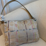 Rare Coach Poppy Multicolored Plaid Madras Bag