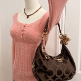 Coach Brown Signature Madison Shoulder Bag