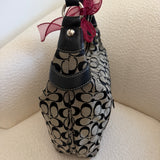 Coach Grey Signature Shoulder Bag