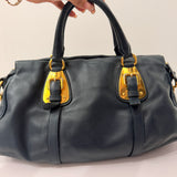 Navy Blue Prada Shoulder Bag