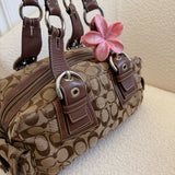 Brown Coach Signature Soho Mia Satchel Bag