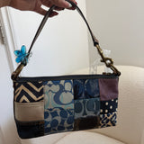 Rare Coach Denim Patchwork Shoulder Bag