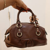 Brown Leather Coach Sabrina Madison Bag