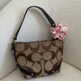 Brown Canvas Small Carly Bag