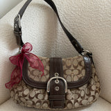 Coach Brown Signature Soho Sufflette Bag
