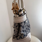 Coach Denim Signature Hamptons Carry-All Bag