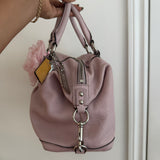 Lilac Coach Leather Sabrina Madison Bag