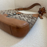 Coach British Tan Hamptons Signature Hobo Bag