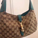 Teal Gucci Jackie Shoulder Bag