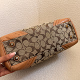 Coach Tan Signature Hamptons Carry-All Bag