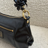 Coach Black Patent Leather Poppy Shoulder Bag