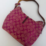 Coach Pink Hamptons Clip Bag