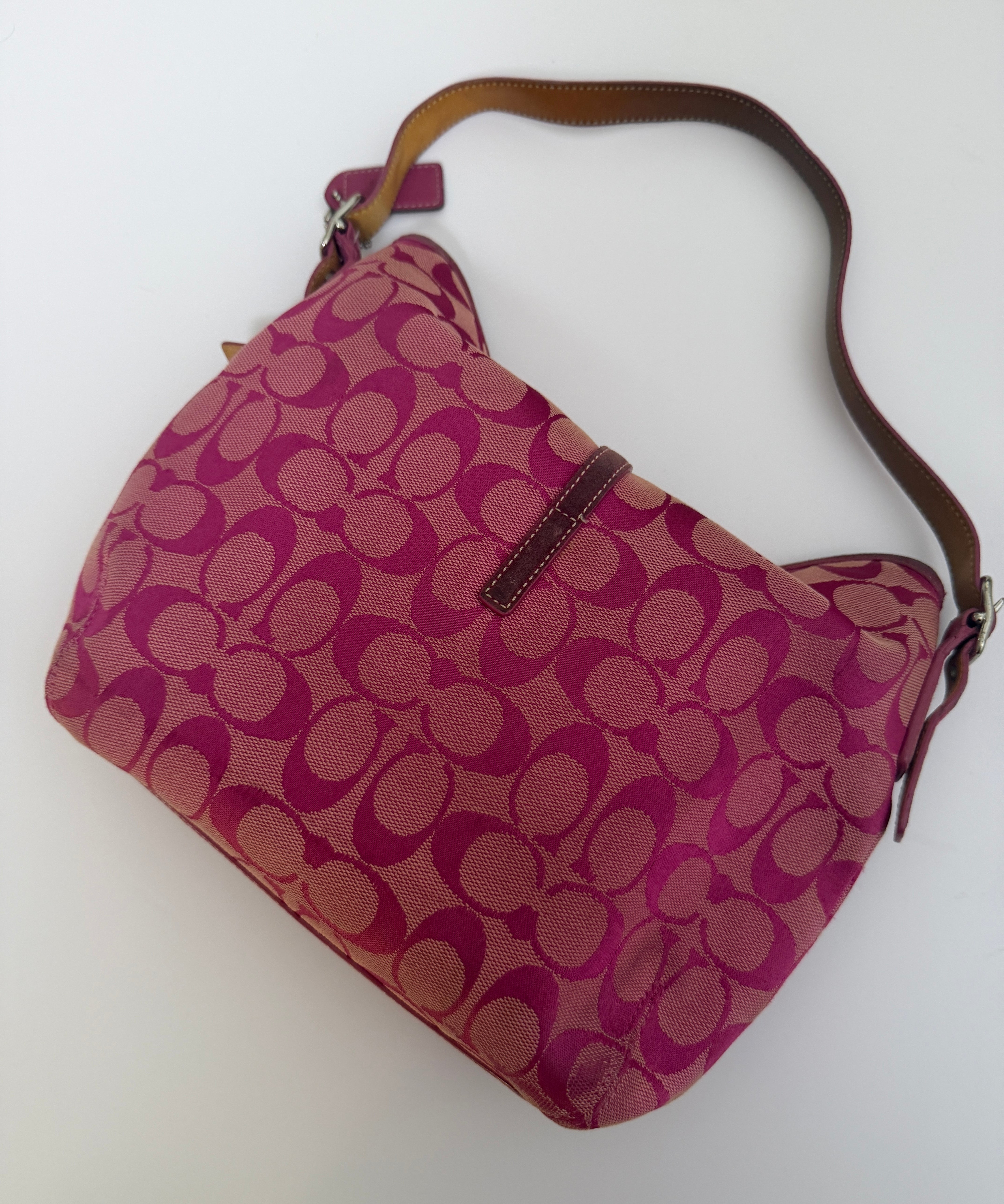 Coach Pink Hamptons Clip Bag