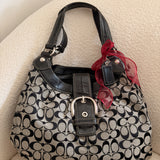 Coach Grey Signature Soho Lynn Bag