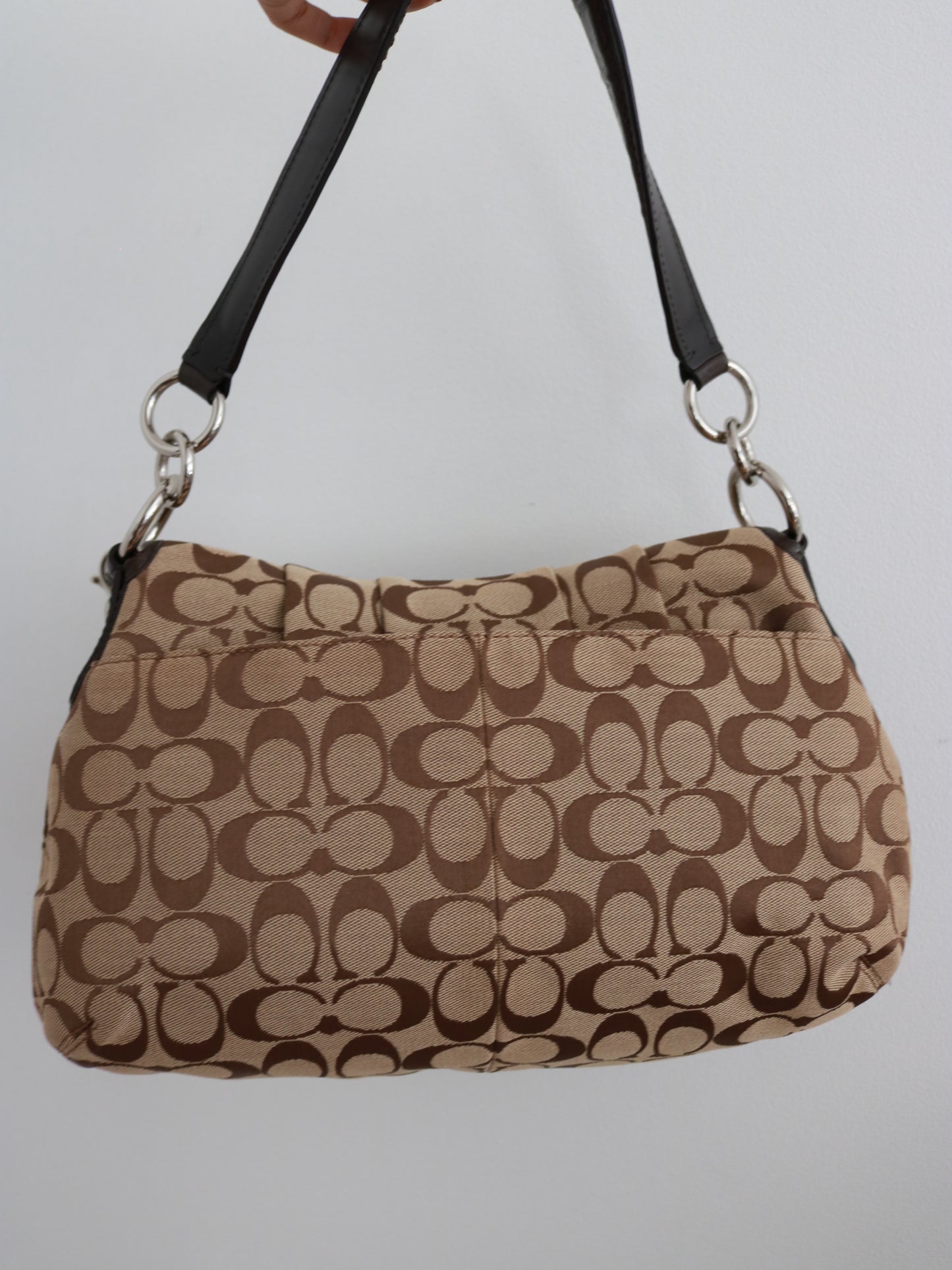 Coach Brown Signature Soho Flap Bag