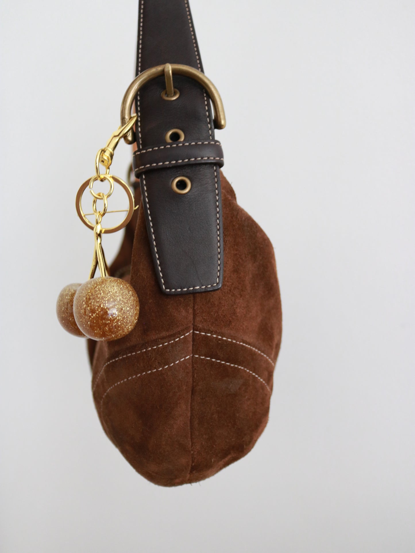 Coach Brown Suede Hobo Bag