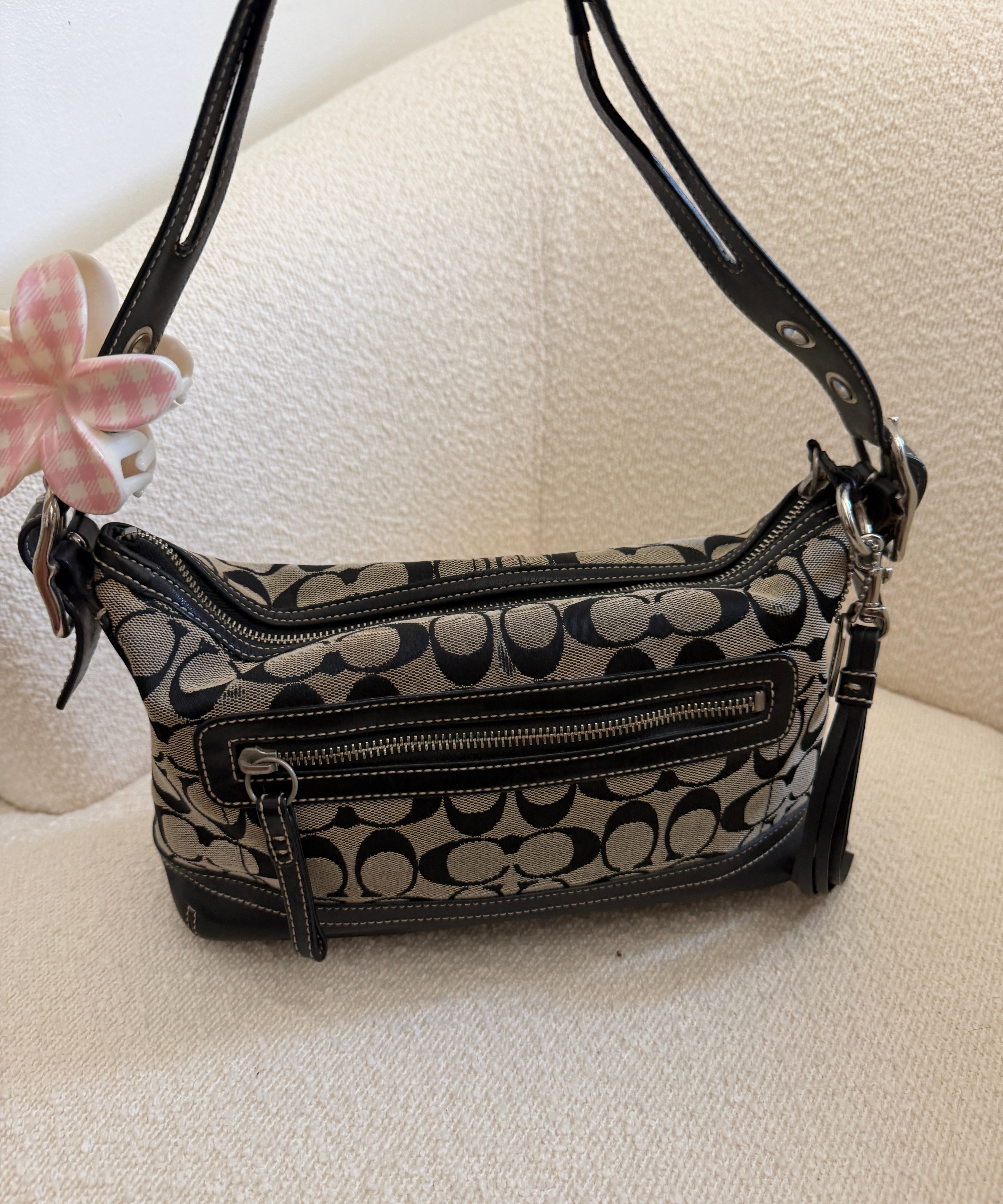 Coach Grey Signature Legacy Duffle Bag