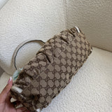 White Gucci D-Ring Shoulder Bag