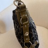 Grey Coach Canvas Large Carly Bag
