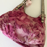 Coach Pink Floral Print Maggie Bag