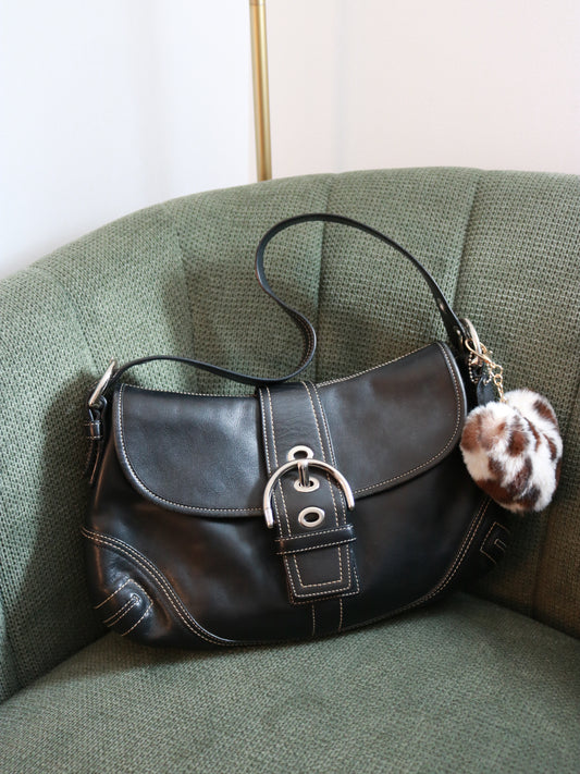 Coach Black Leather Soho Bag