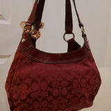 Coach Burgundy Soho Lynn Bag