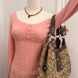 Brown Coach Signature Soho Lynn Bag