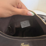 Brown Gucci Mini D-Ring Shoulder Bag
