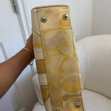 Coach Butter Yellow Signature Hamptons Carry-All Bag