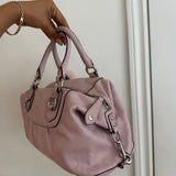 Lilac Coach Leather Sabrina Madison Bag