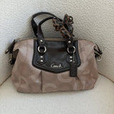 Brown Coach Op Art Sabrina Madison Bag