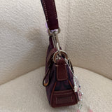 Coach purple Canvas Demi Hamptons Buckle Bag