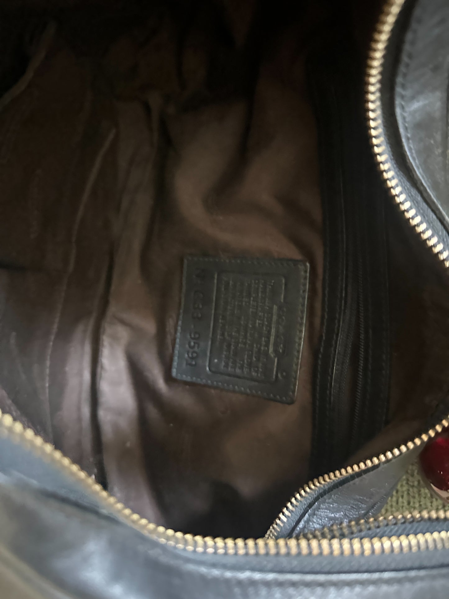 Coach Black Legacy Zoe Bag