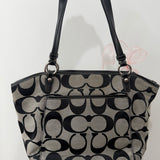 Coach Grey Signature Leah Tote Bag