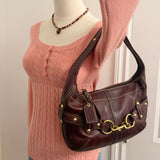 Plum Coach Ergo Belted Shoulder Bag