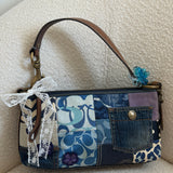 Rare Coach Denim Patchwork Shoulder Bag