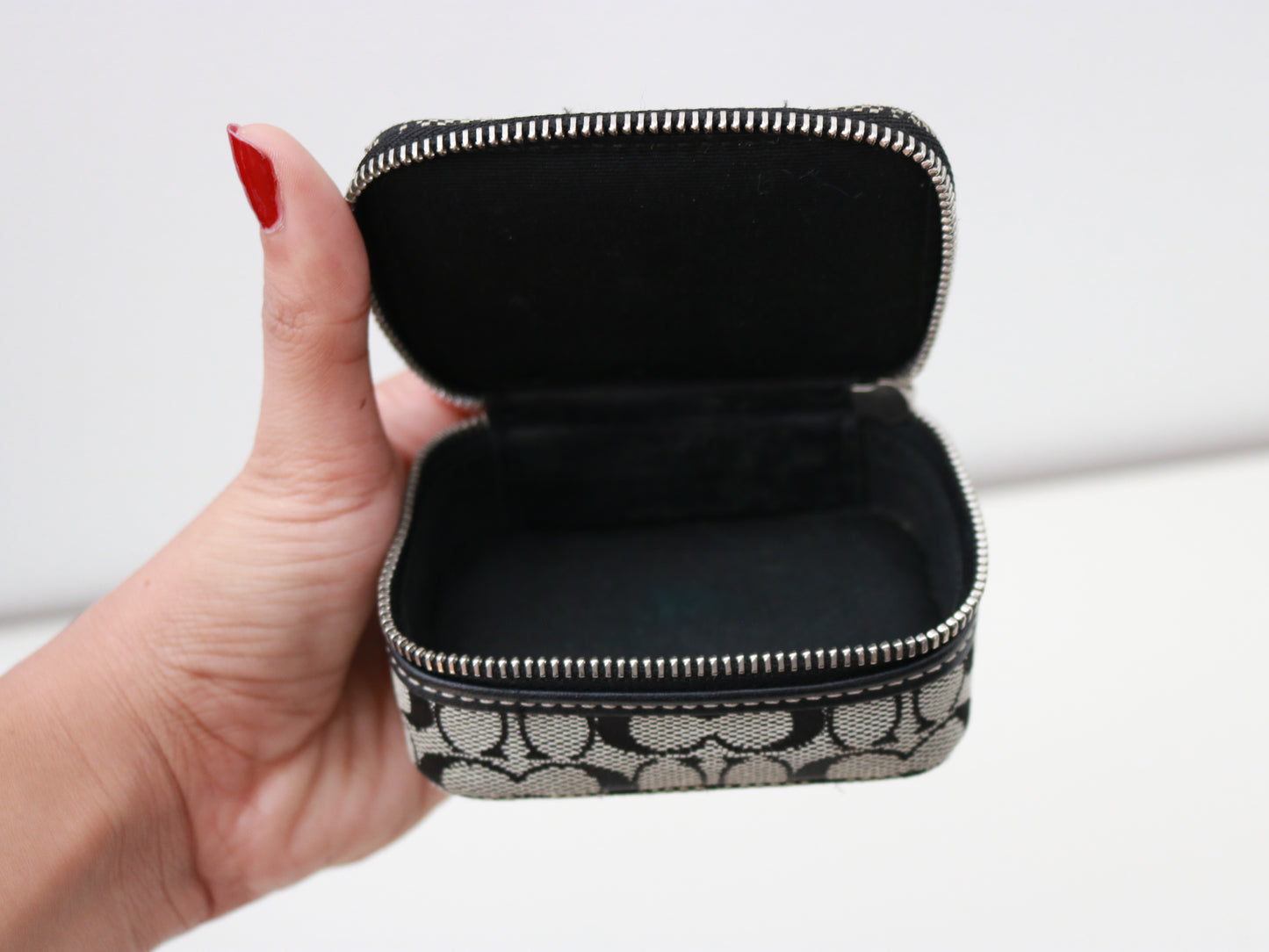 Coach Monogram Pill Box Case