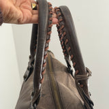 Mocha Balenciaga Lambskin Leather Work Bag