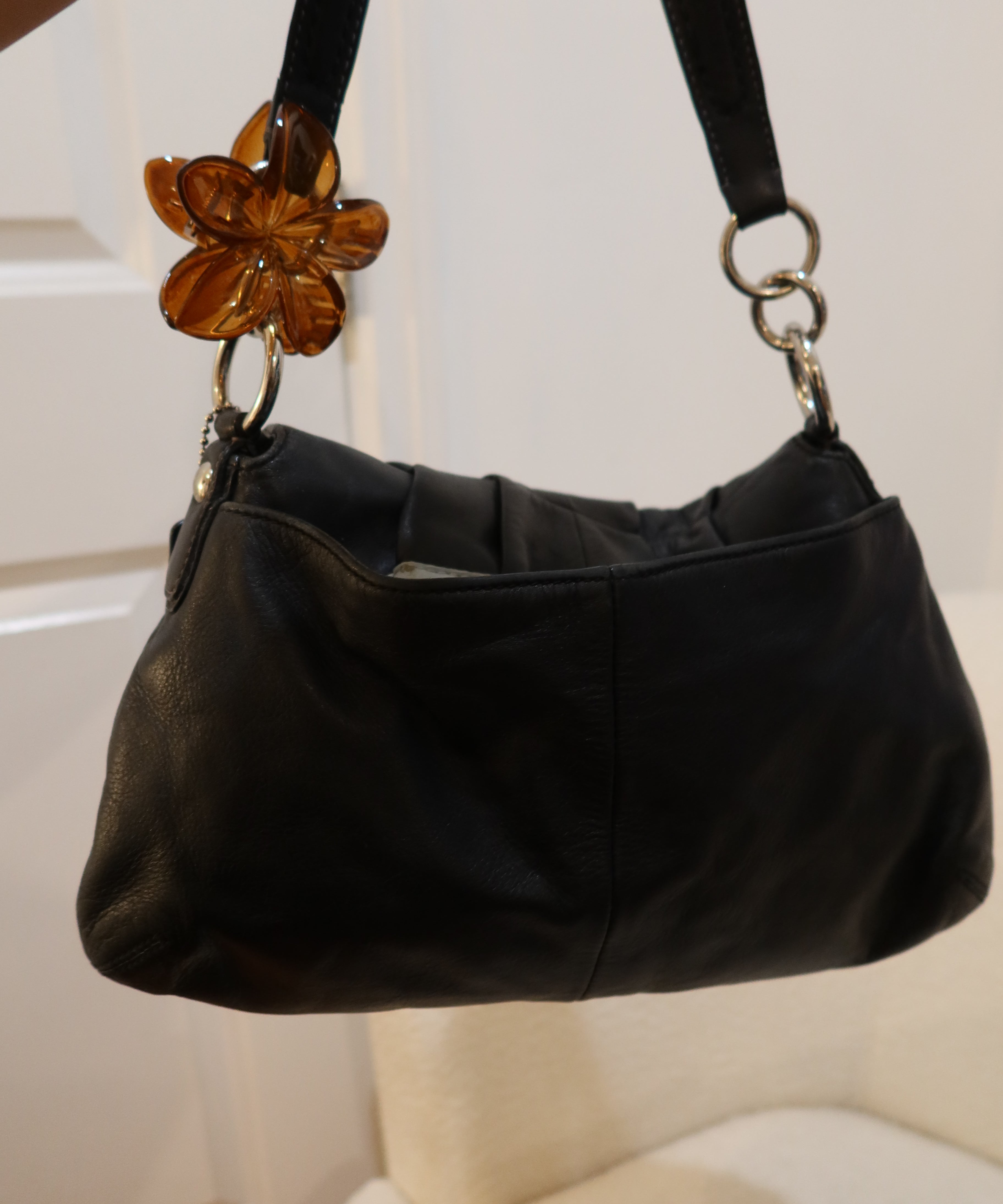 Coach Black Leather Soho Sufflette Shoulder Bag