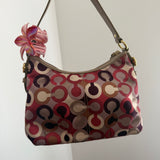 Coach Red Op Art Shoulder Bag