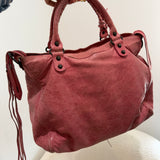 Pink Balenciaga MotoCross City Bag