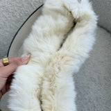 White Coach Bunny Fur Hobo Bag