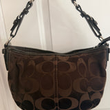 Coach Signature Brown Hobo Bag