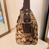 Coach Brown Monogram Shoulder Bag